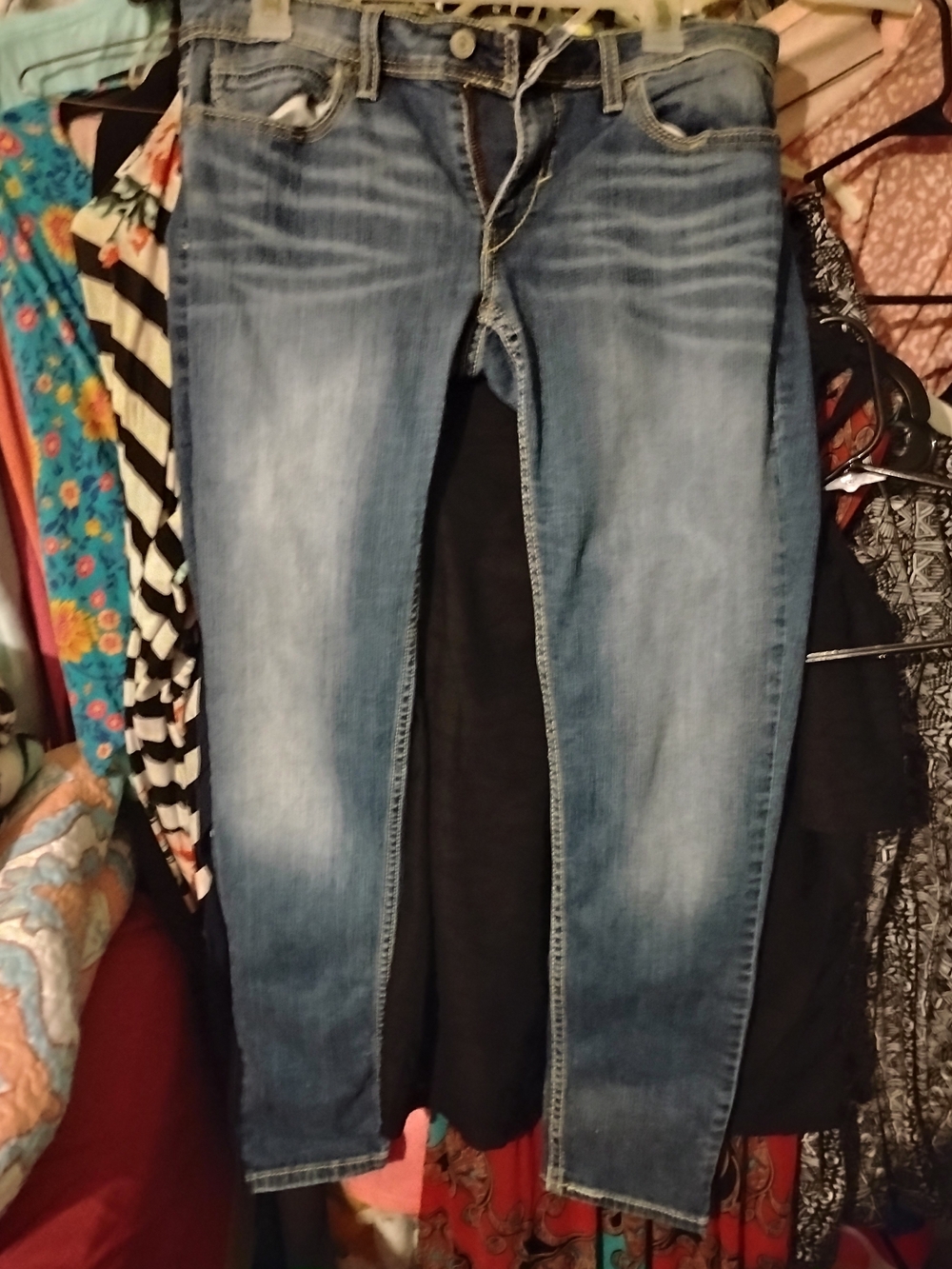 Levi's Skinny Jeans in Faded Blue Wash